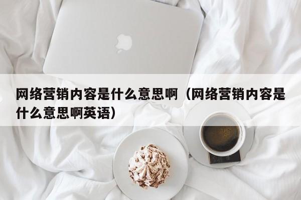 网络营销内容是什么意思啊（网络营销内容是什么意思啊英语）