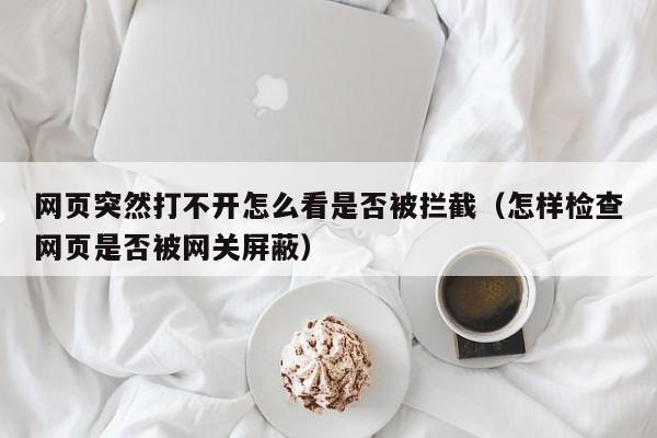 网页突然打不开怎么看是否被拦截（怎样检查网页是否被网关屏蔽）