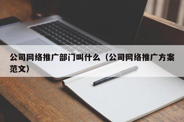 公司网络推广部门叫什么（公司网络推广方案范文）