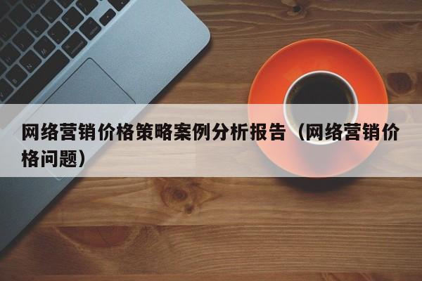 网络营销价格策略案例分析报告（网络营销价格问题）